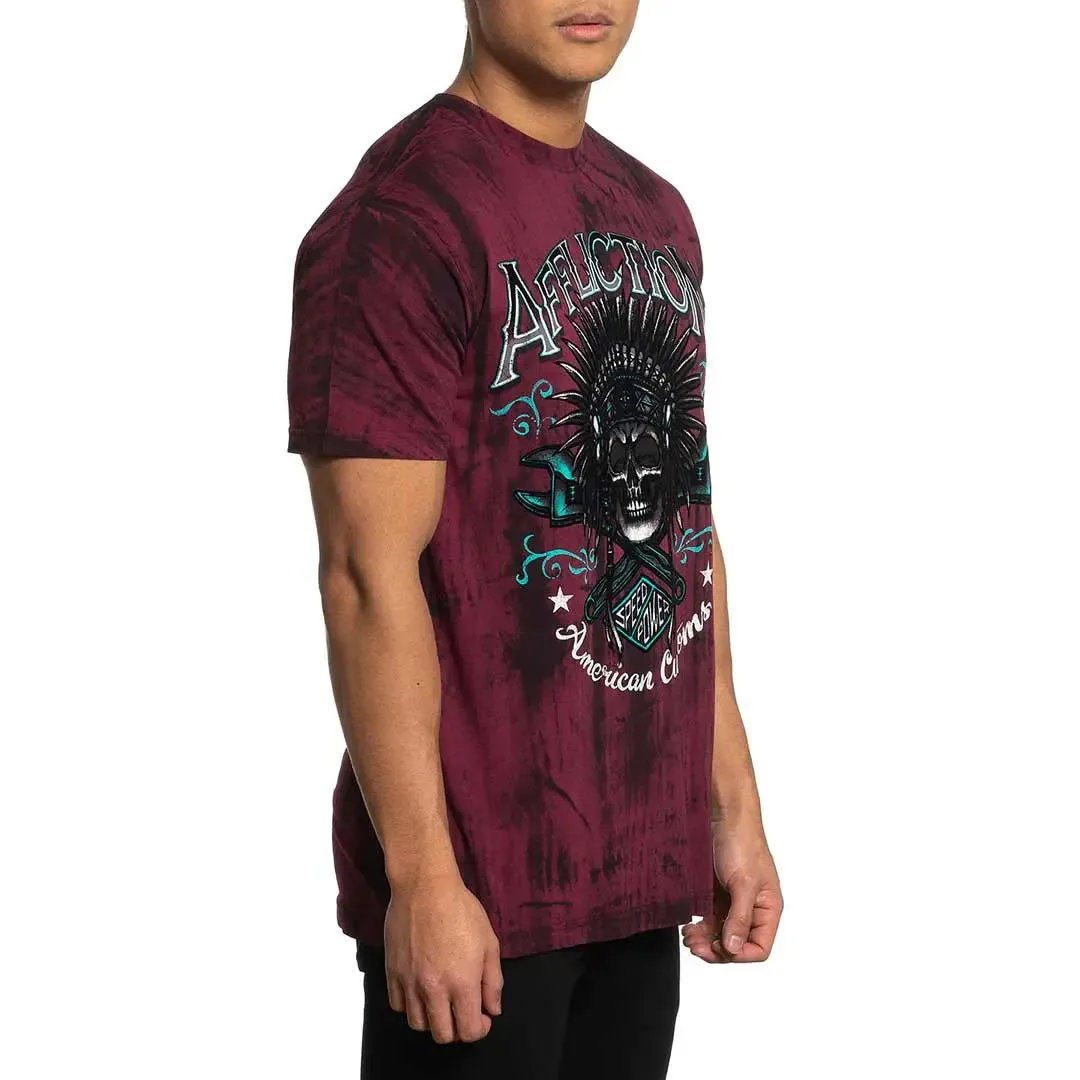 Affliction Men's AC Native Wrench Short Sleeve Shirt