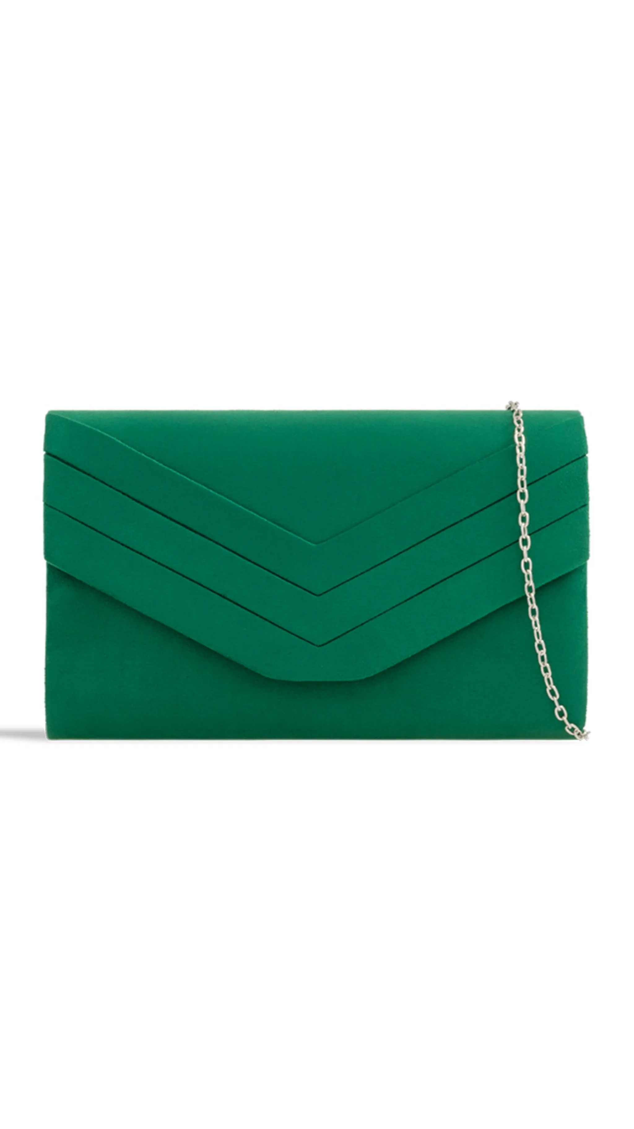 Aria Clutch- Dark Green