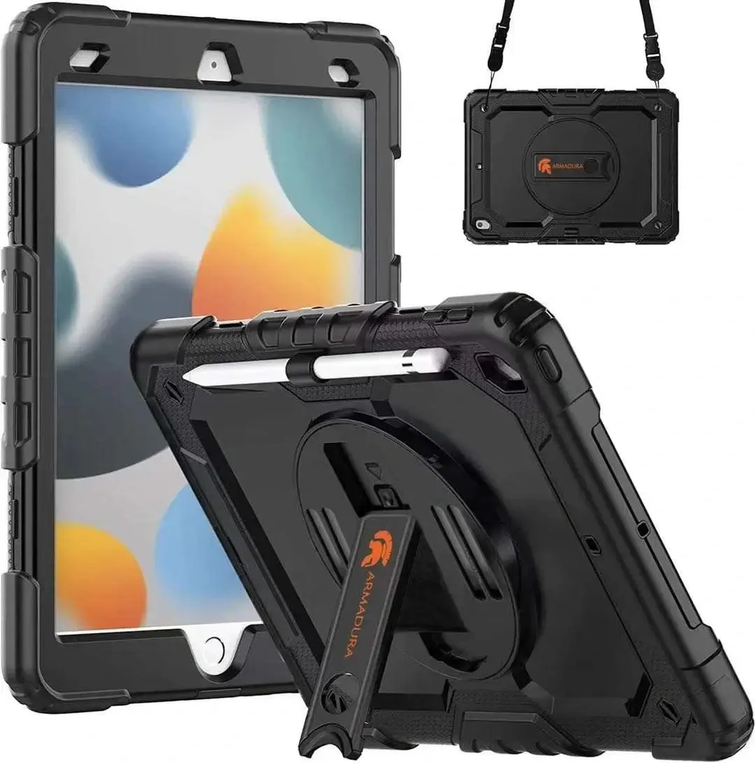 Armadura 10.2" iPad 7th, 8th & 9th Gen Rugged Case with Carry Strap