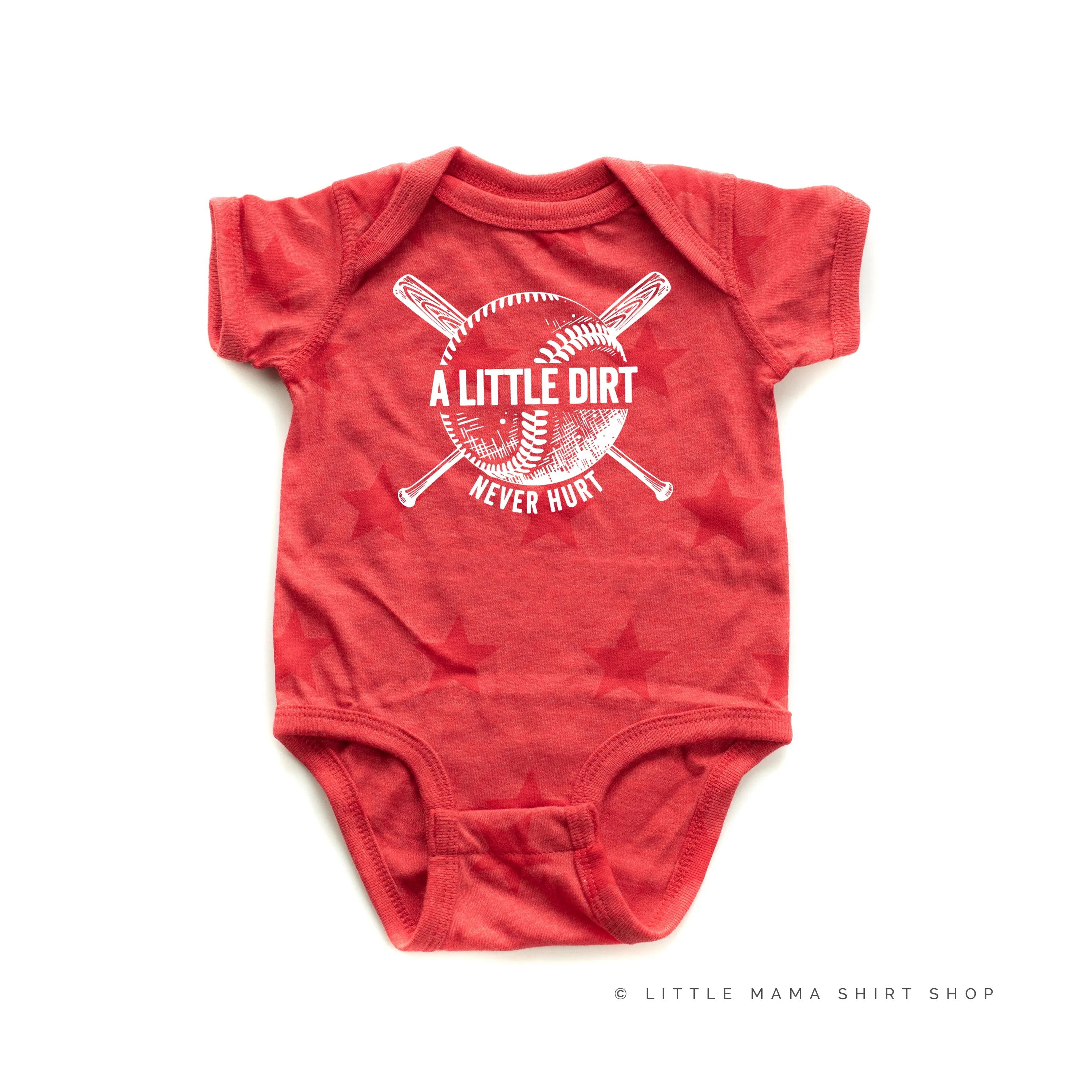 Baseball - A Little Dirt Never Hurt - Short Sleeve Child STAR Shirt