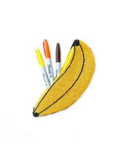 Beaded Banana Pouch