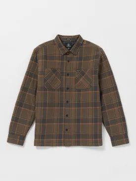 Brickstone Lined Flannel Long Sleeve Shirt - Mud