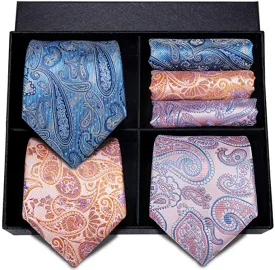 Combo Pack 3 / 3pc paisley Tie Set-CBP100