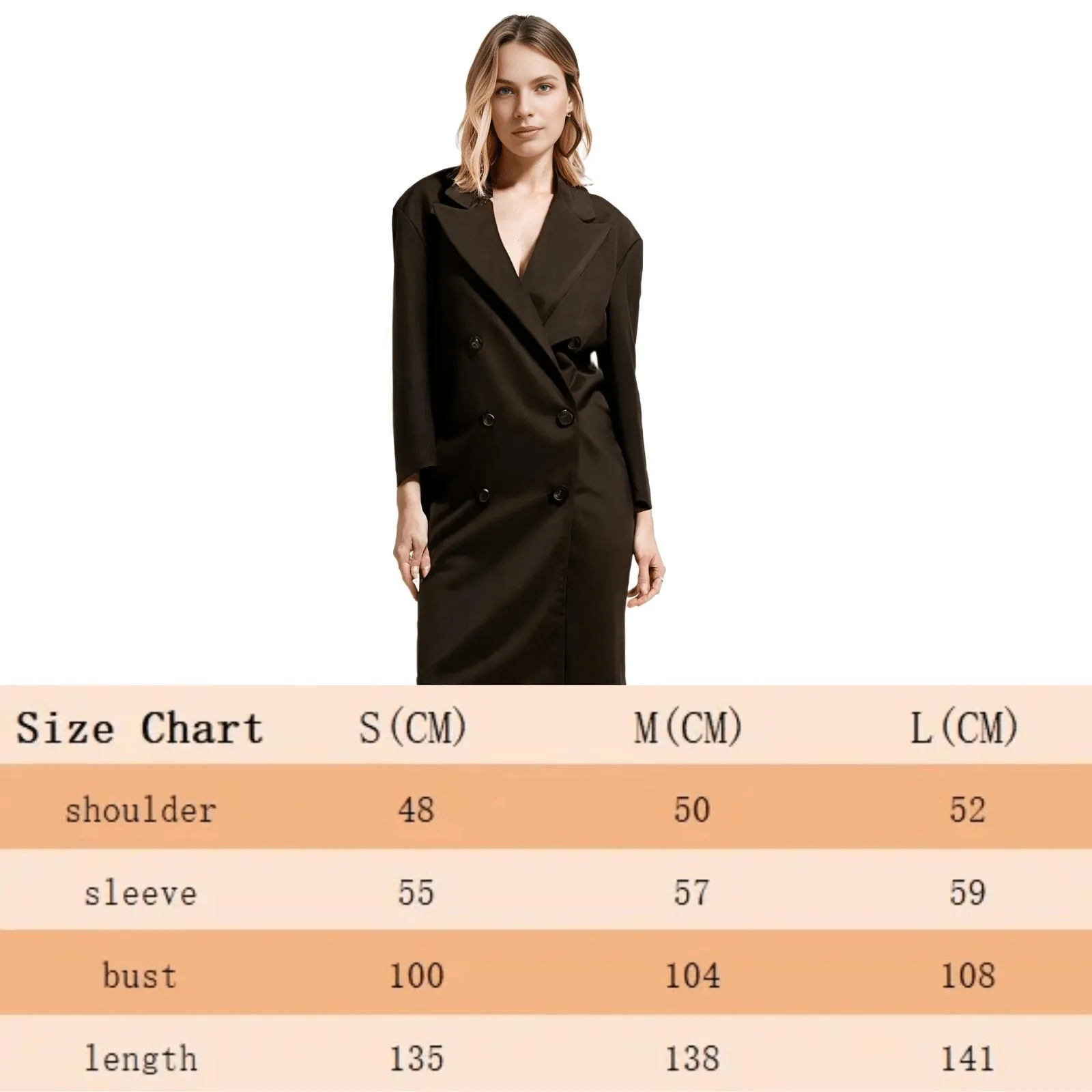 Elegant Double Breasted Woolen Coat Women Fashion Long Sleeves Casual Pockets Overcoat Lady Warm Street Outerwear