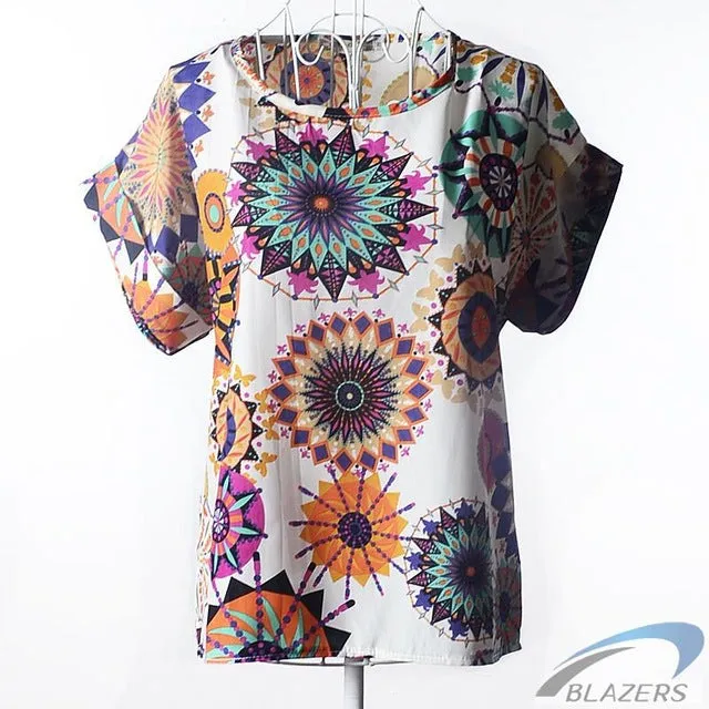 European and American plus size women clothing heart printing t shirt women short-sleeved women tops summer roupas femininas