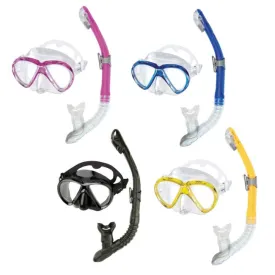 Head Adult Marlin Purge Mask and Dry Snorkel Combo Set