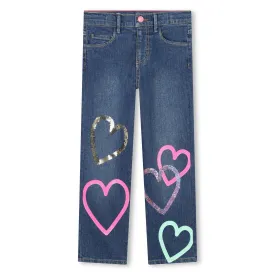 Heart Denim Pants