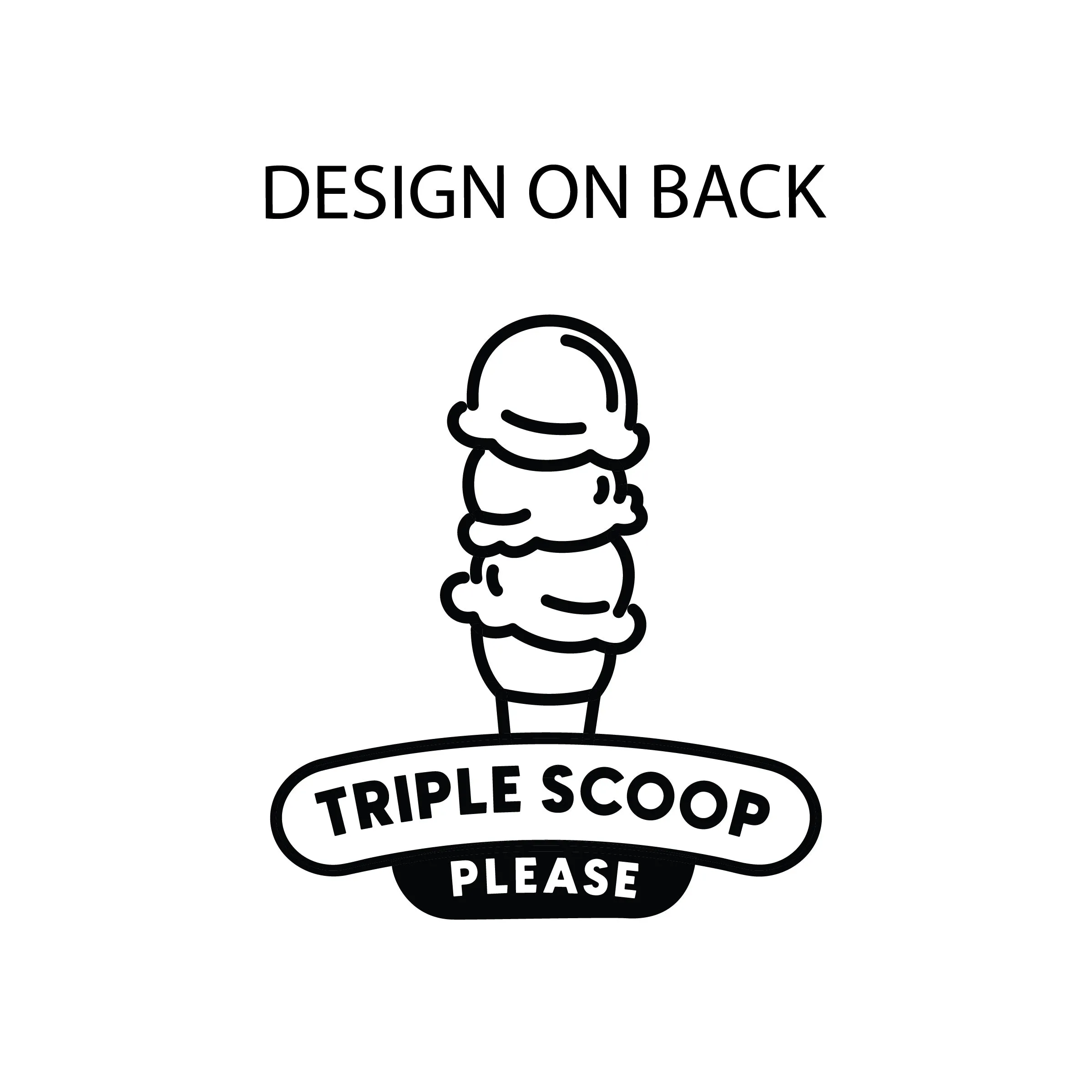 Ice Cream Truck - Triple Scoop on Back - One Piece Baby Sleeper