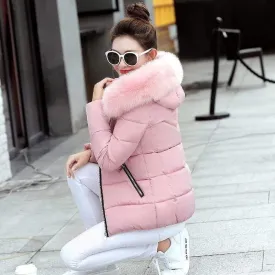 Korean Style Hooded Down Padded Jacket All-Match Small