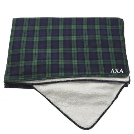 Lambda Chi Flannel Throw Blanket