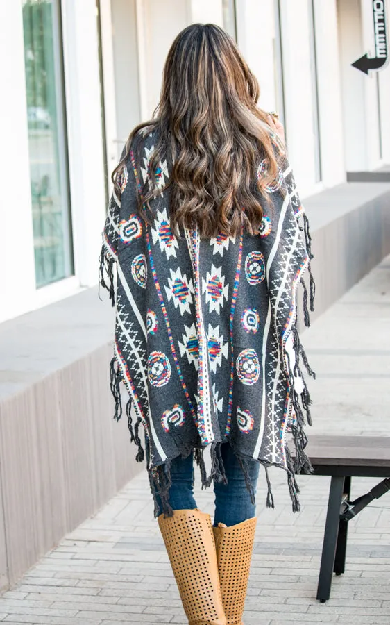 Long Sweater Poncho