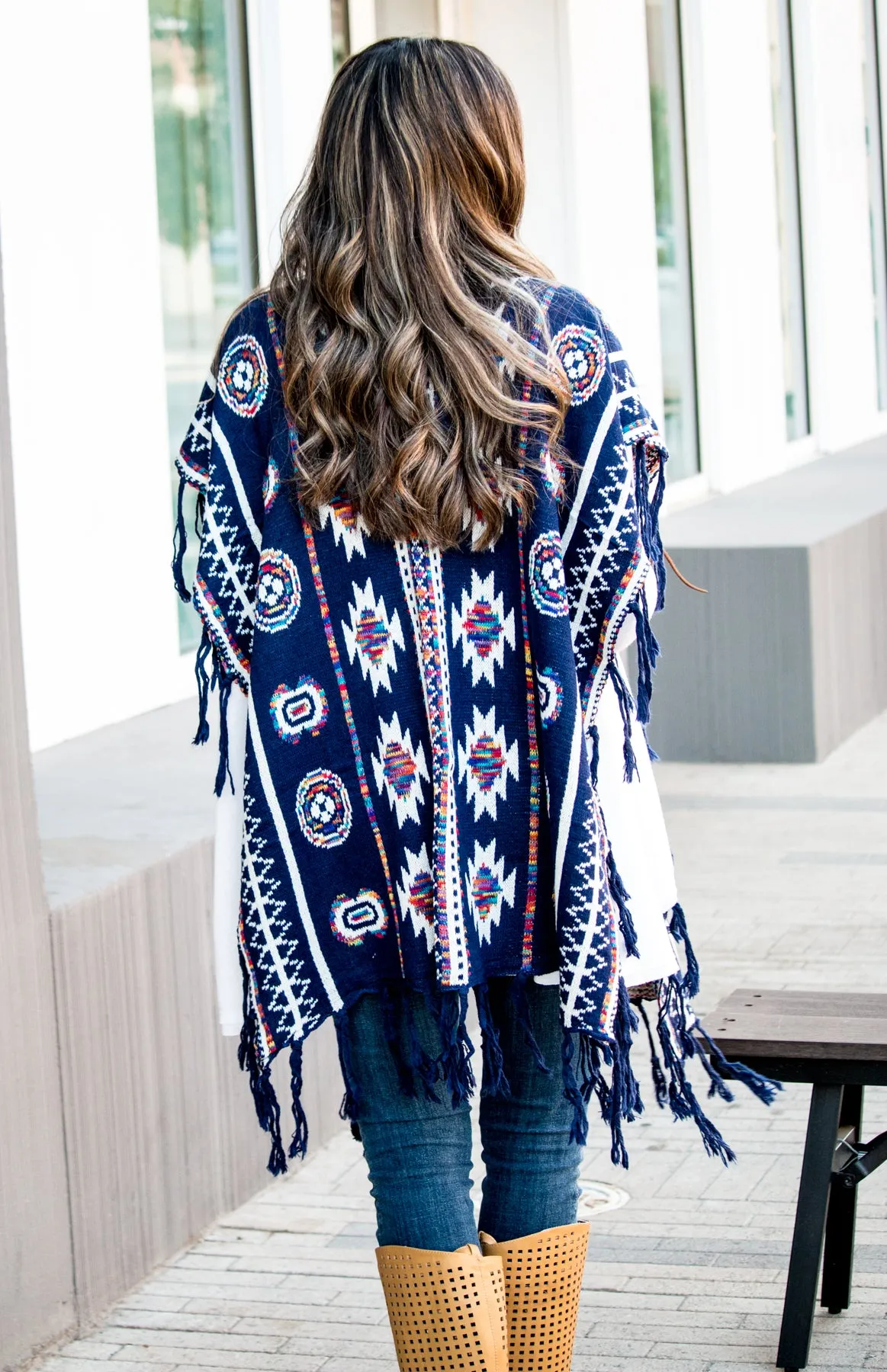 Long Sweater Poncho