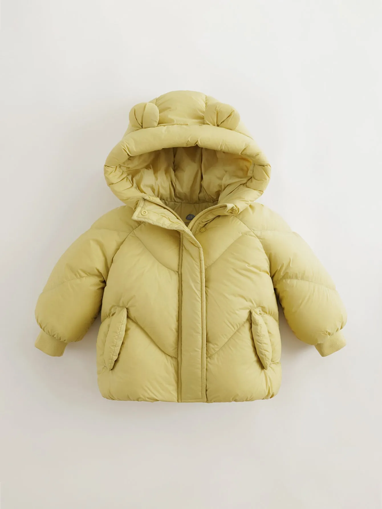 MARC & JANIE Girls Ultralight Bear Ears Hooded Down Parka 231208