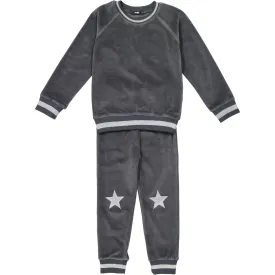 Noggi Gray Star Patch Loungewear