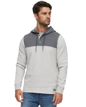 PAXVILLE COLORBLOCK FLEECE HOODED HENLEY