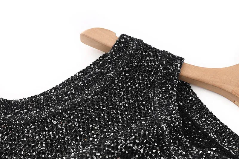 Pre Order:  Sequin Star Round Neck Sleeveless Vest