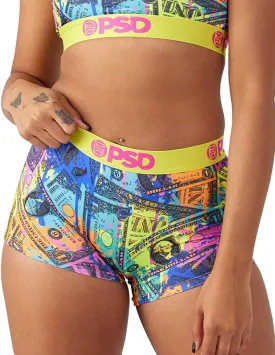 PSD Women's Dollar Splash Boy Shorts