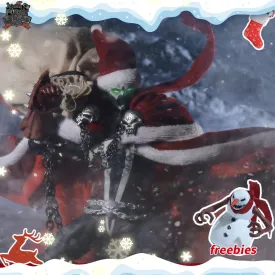 【READY FOR SHIP】Custom "Christmas cape set" for Mcfarlane Spawn