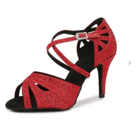 Red Dancing Shoes For Ballroom Salsa Dance