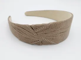 side twist suede fabric headband solid basic casual hairband women hair accessories