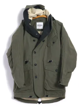 STORM | Hooded Waxed Cotton Parka | Khaki Green