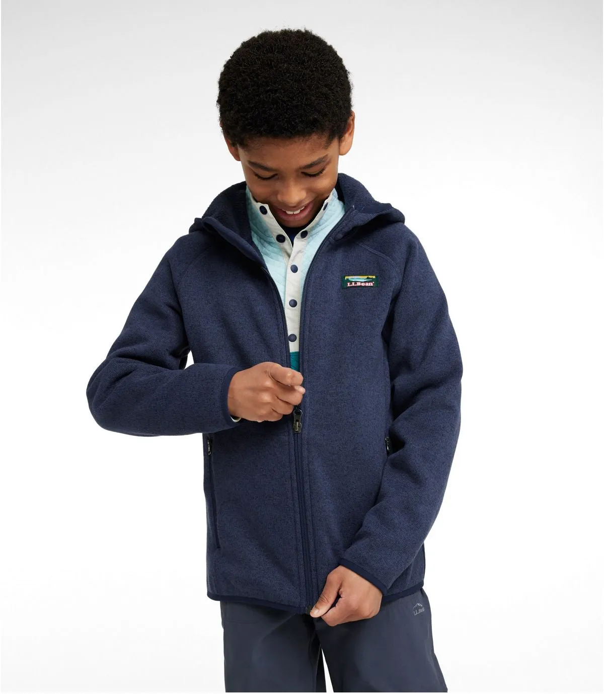 Sweater Fleece Hooded Full-Zip (Little Kids)