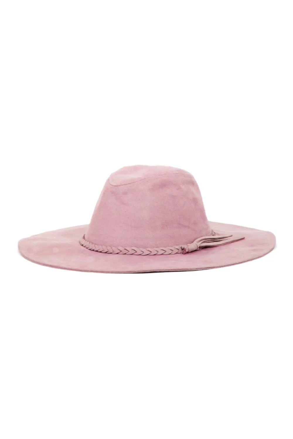 TEEK - Mauve Fame Braided Faux Suede Hat