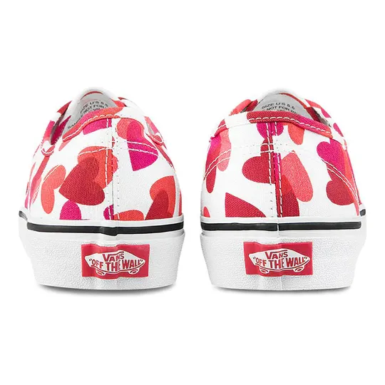 Vans Authentic Valentine Hearts Shoes - White / Red