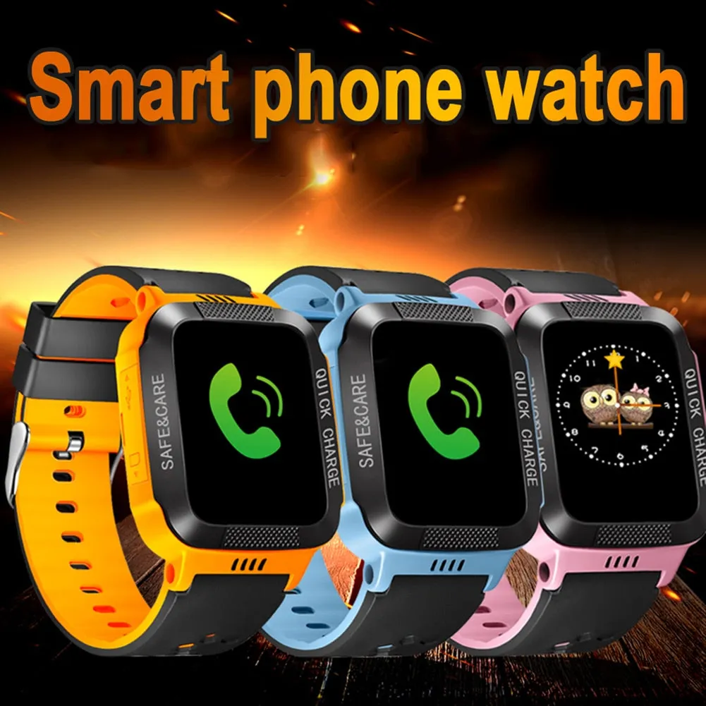 Y21S Kids Touch Screen Smart Watch with SOS, Motion Tracking and Dual Positioning