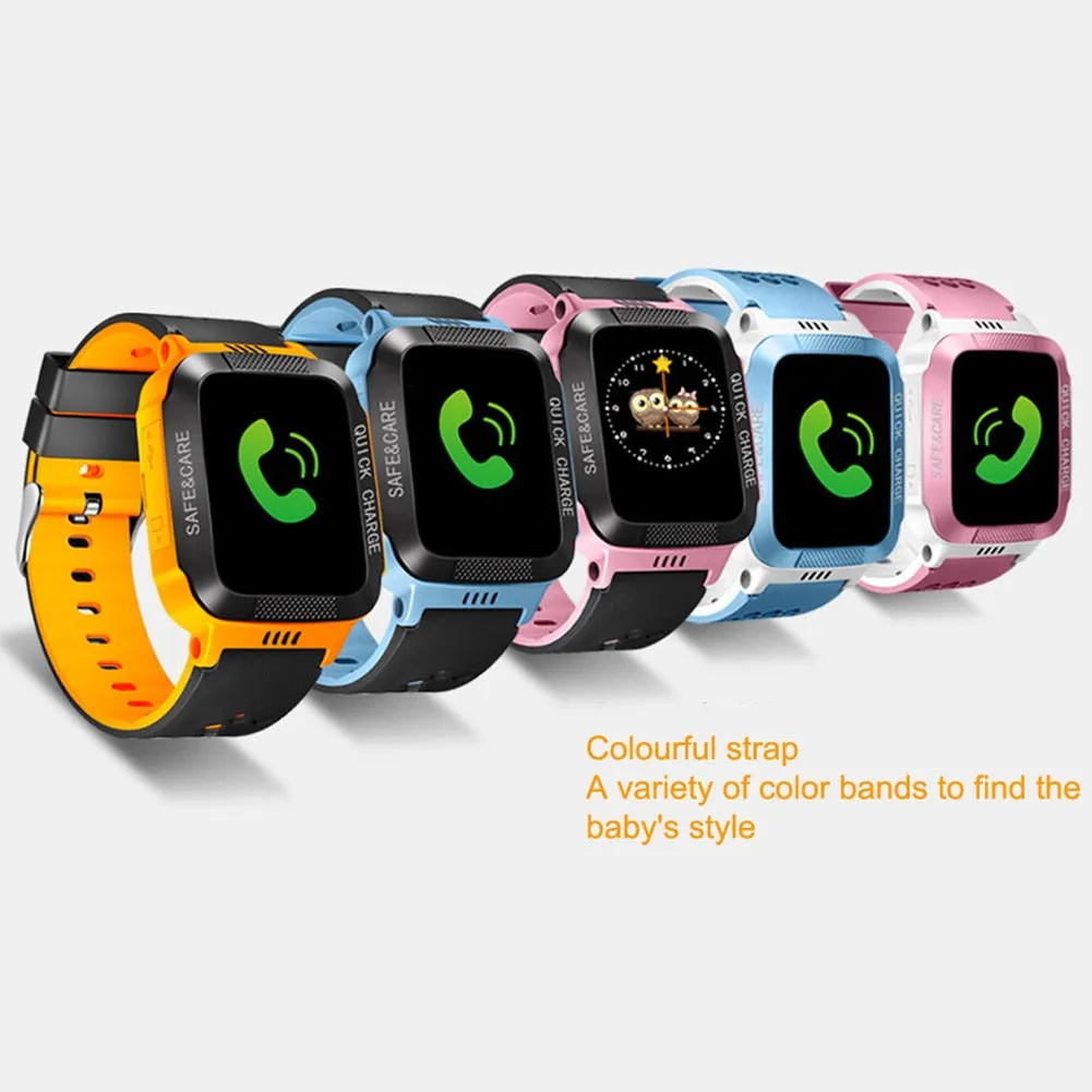 Y21S Kids Touch Screen Smart Watch with SOS, Motion Tracking and Dual Positioning