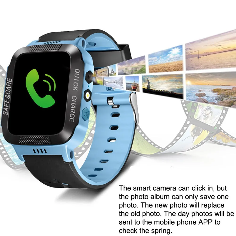 Y21S Kids Touch Screen Smart Watch with SOS, Motion Tracking and Dual Positioning